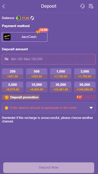WU777 Game Deposit