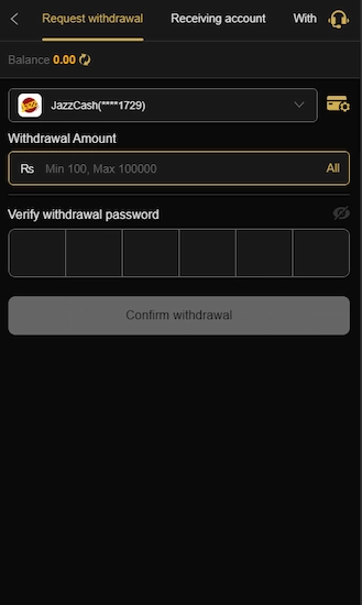 K116 Game Withdrawal