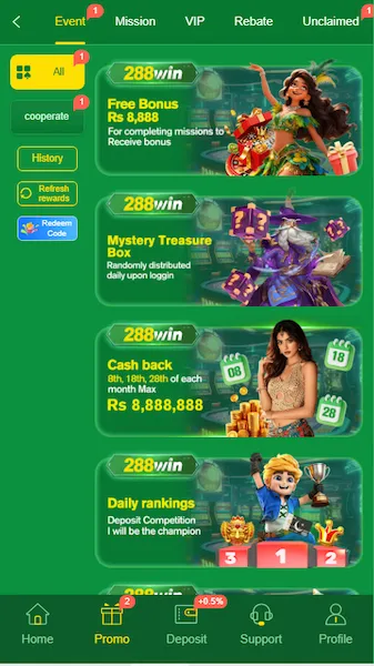 288Win Game features